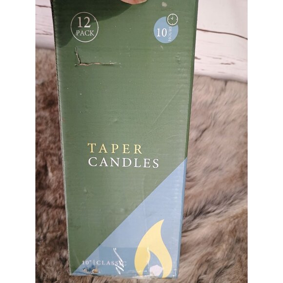 Box of 12 Laskey Dripless Taper Candles 9 1/2" Classic Pink - Picture 7 of 7